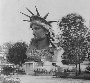 Statue of Liberty Head in Paris